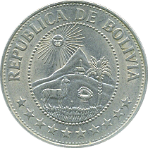 1 Peso Boliviano 1968~1980 Motivseite