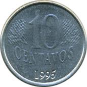 10 Centavos 1995 Wertseite
