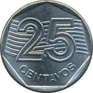 25 Centavos 1995 Wertseite