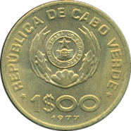 1 Escudo 1977 Wertseite