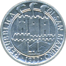 1 Lira 1977 Wertseite