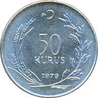 50 Kuruş 1979 Wertseite