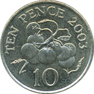 10 Pence 2003, 2006 Wertseite