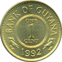 1 Cent 1967~1992 Wertseite