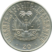20 Centimes 1972, 1975, 1983 Wertseite