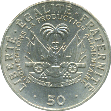 50 Centimes 1972 Wertseite