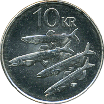 10 Krónur 1996, 2000, 2004-2006 Wertseite
