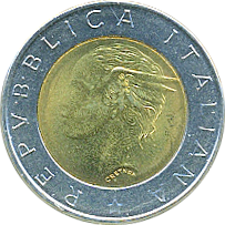 500 Lire 1998 Motivseite