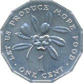 1 Cent 1971-1974 Wertseite
