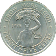 25 Cents 1976-1979 Wertseite
