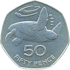 50 Pence 1984 Wertseite