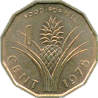 1 Cent 1975 Wertseite