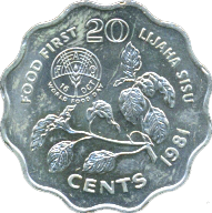 20 Cents 1981 Wertseite