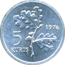 5 Kuruş 1976 Wertseite